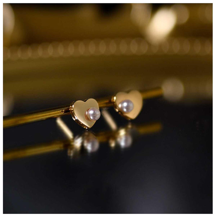 Hart Parel Studs - Amelie