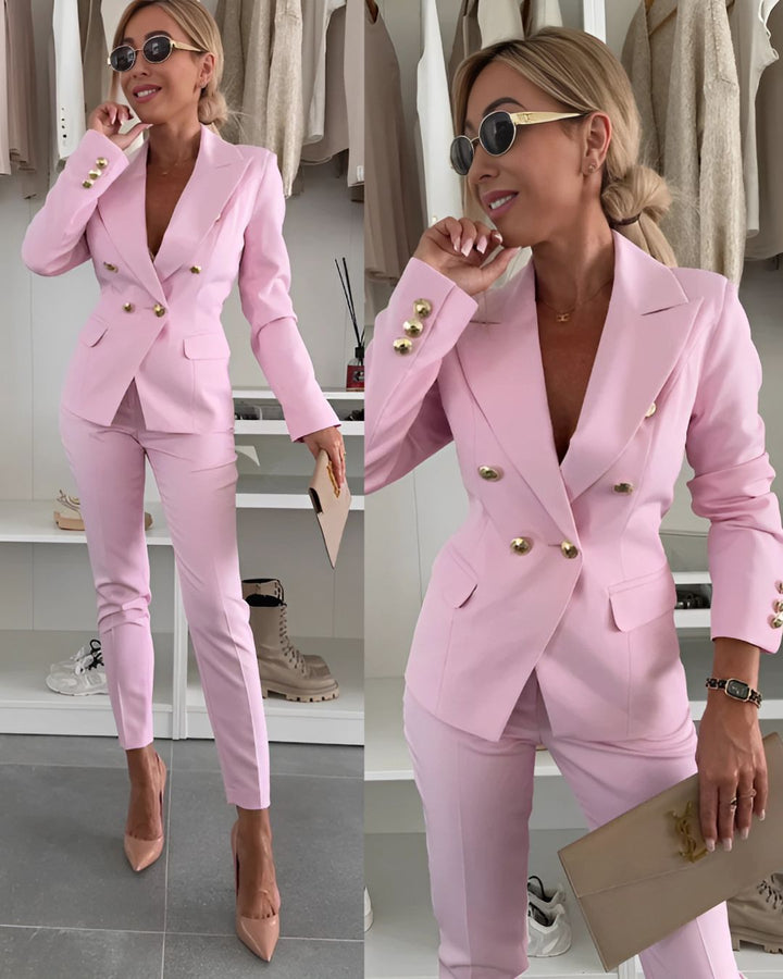 Két részes női slim-fit szett modern üzleti megjelenéshez – Valentina