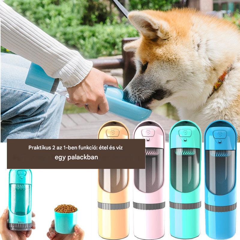 2 az 1-ben Tápláló- és Vízpalack Útközben - PawBuddy