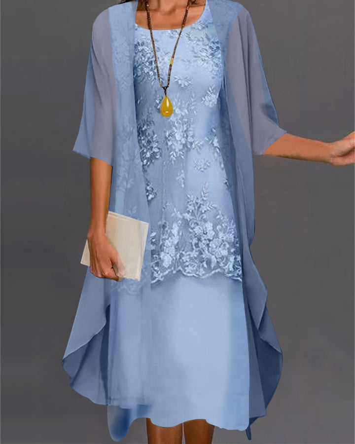 Elegáns Két részes Chiffon ruha – Viviana