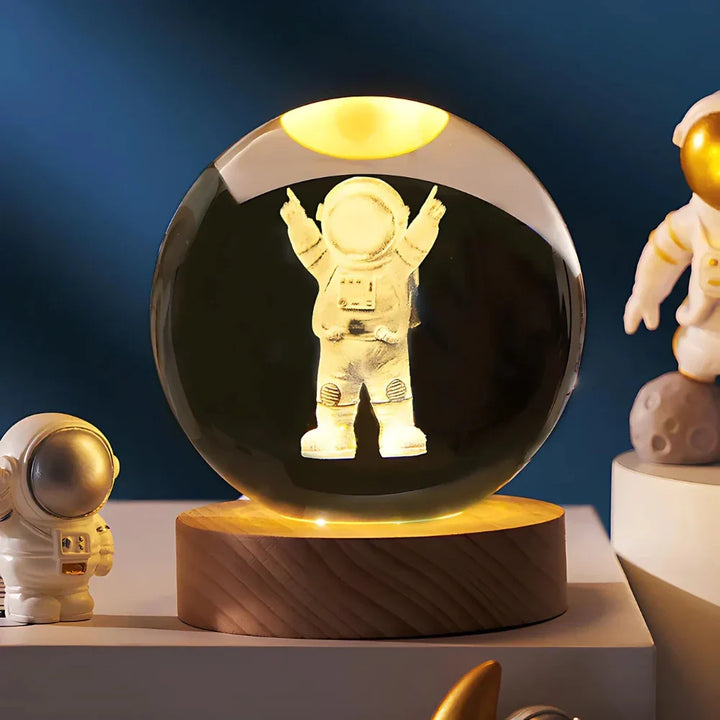 3D Gravírozott Kristálygömb - Celestia