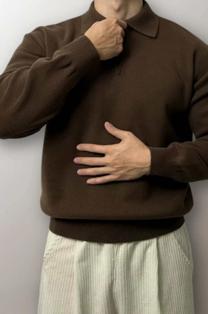 Kényelmes Férfi Póló Pulóver - Liam