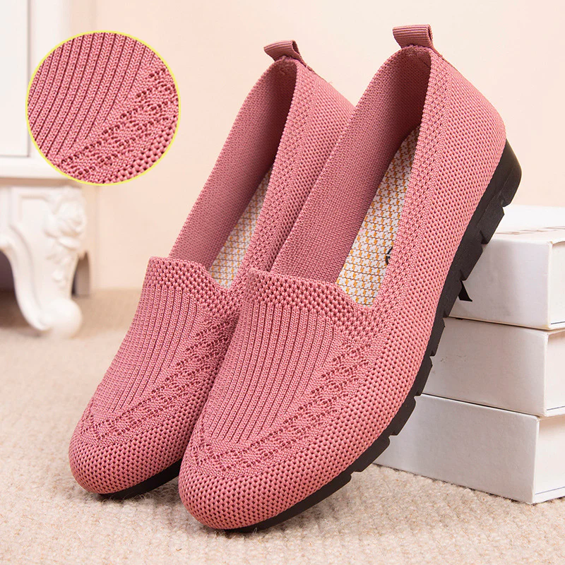 Kényelmes és légáteresztő női slip-on mindennapi cipők lábboltozat-támogatással – Leona