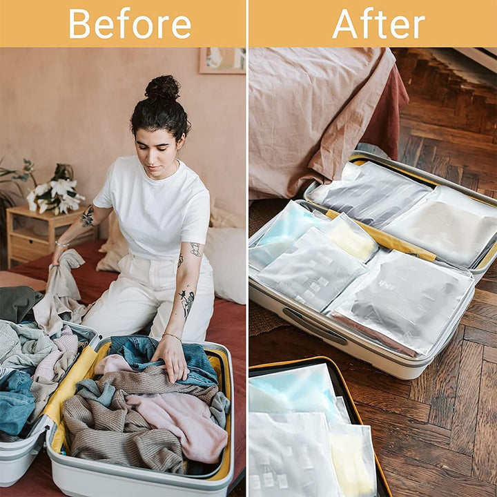 Többcélú Fagyasztott Zip Tároló Tasakok – 20 darabos Műanyag Ruhahüvelyek (Vásárolj 2 készletet, és kapsz 1 ingyen)
