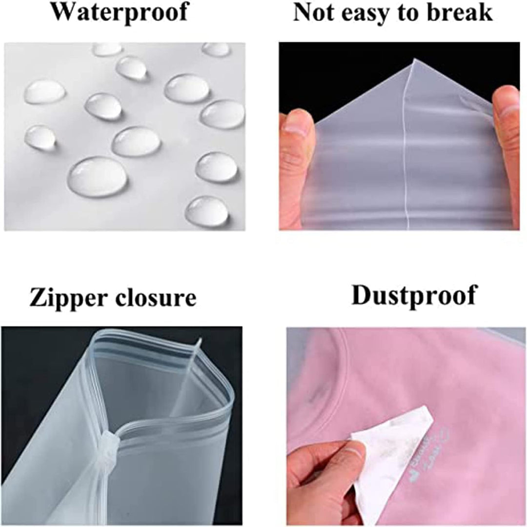 Többcélú Fagyasztott Zip Tároló Tasakok – 20 darabos Műanyag Ruhahüvelyek (Vásárolj 2 készletet, és kapsz 1 ingyen)