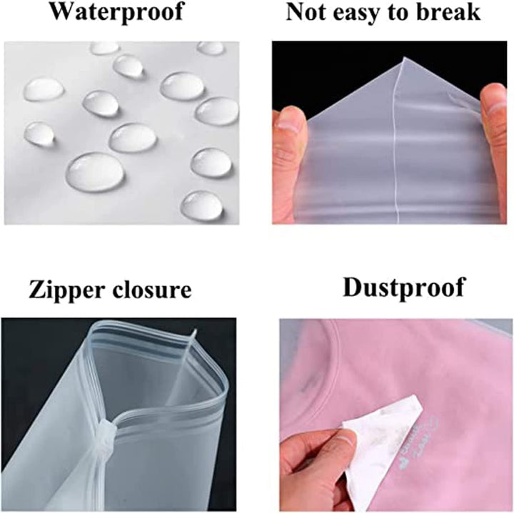 Többcélú Fagyasztott Zip Tároló Tasakok – 20 darabos Műanyag Ruhahüvelyek (Vásárolj 2 készletet, és kapsz 1 ingyen)