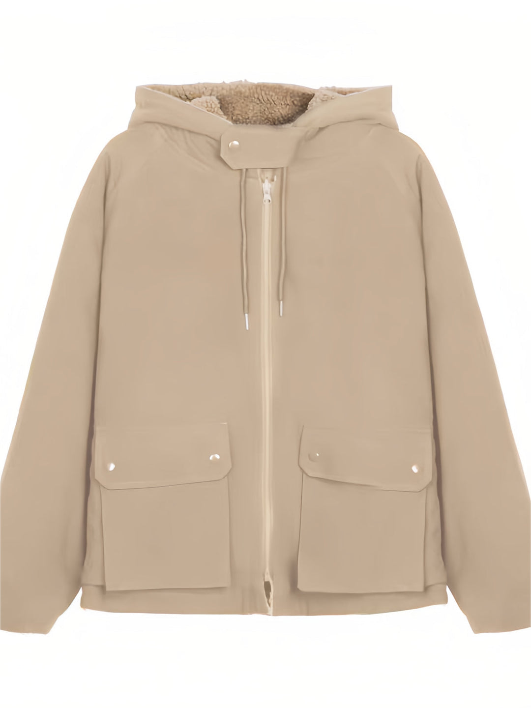 Meleg Oversized Női Kabát Kapucnival - Freya Fleece Parka