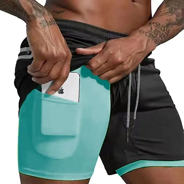 Férfi Futó Rövidnadrág Dupla Réteggel – Milan