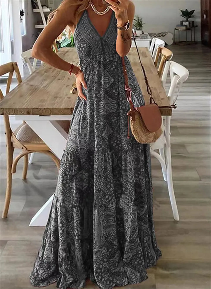 Nyári Boho-maxiruha virágmintával – Isabella