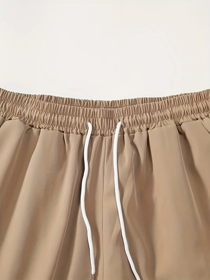 Két részes nyári szett férfiaknak - levélmintás ing és rövidnadrág - Kiano