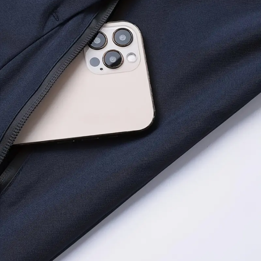 Férfi kültéri dzseki, könnyű és lélegző, levehető kapucnival – Elian