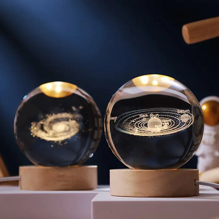 3D Gravírozott Kristálygömb - Celestia