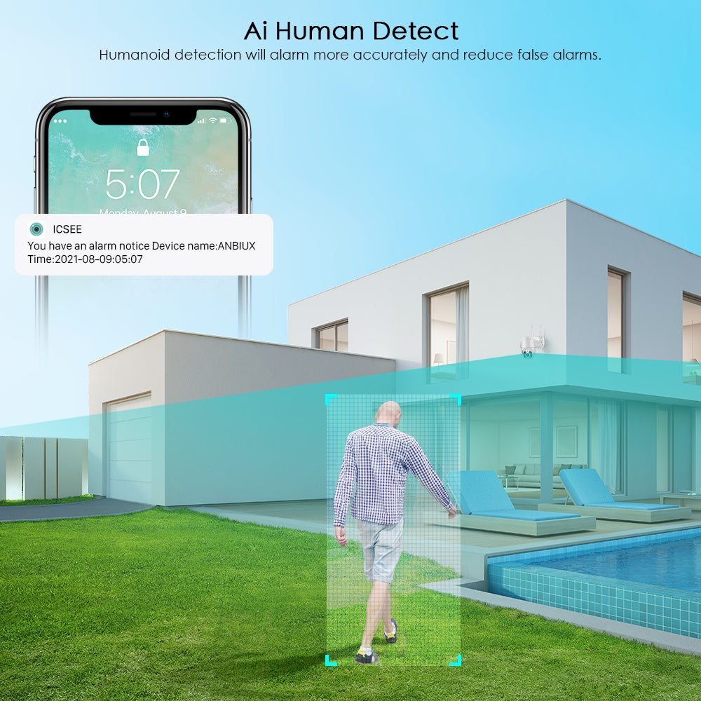 Vezeték nélküli Kültéri Biztonsági Kamera WiFi-vel – SecureView 360