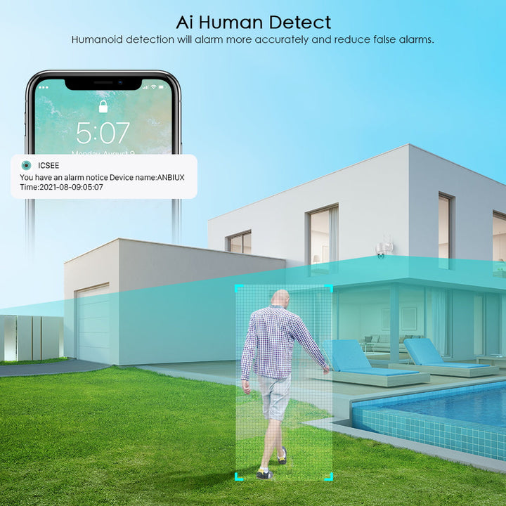 Vezeték nélküli Kültéri Biztonsági Kamera WiFi-vel – SecureView 360