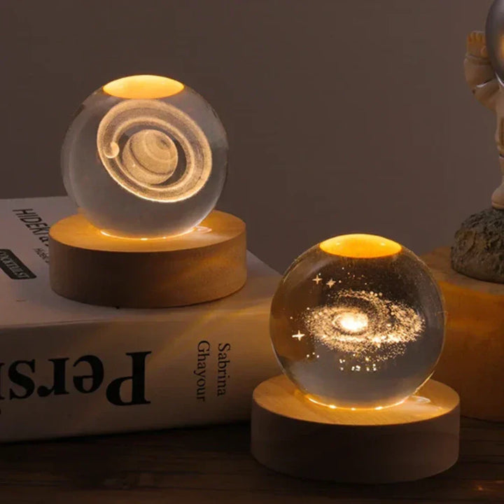 3D Gravírozott Kristálygömb - Celestia