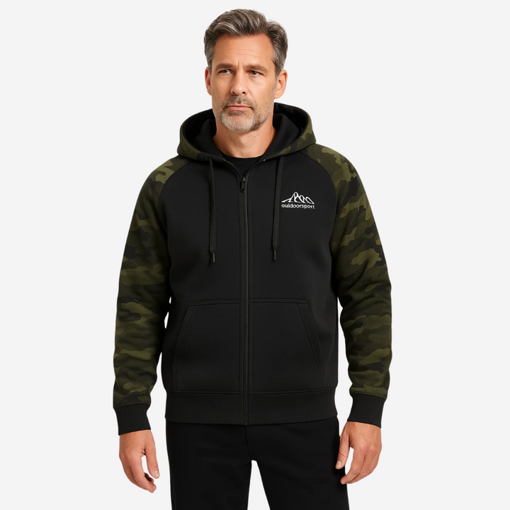 Meleg és kényelmes férfi kamuflázs fleece dzseki – Ethan
