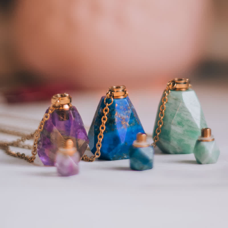 Kristály Parfümös Üvegnyaklánc - Iris