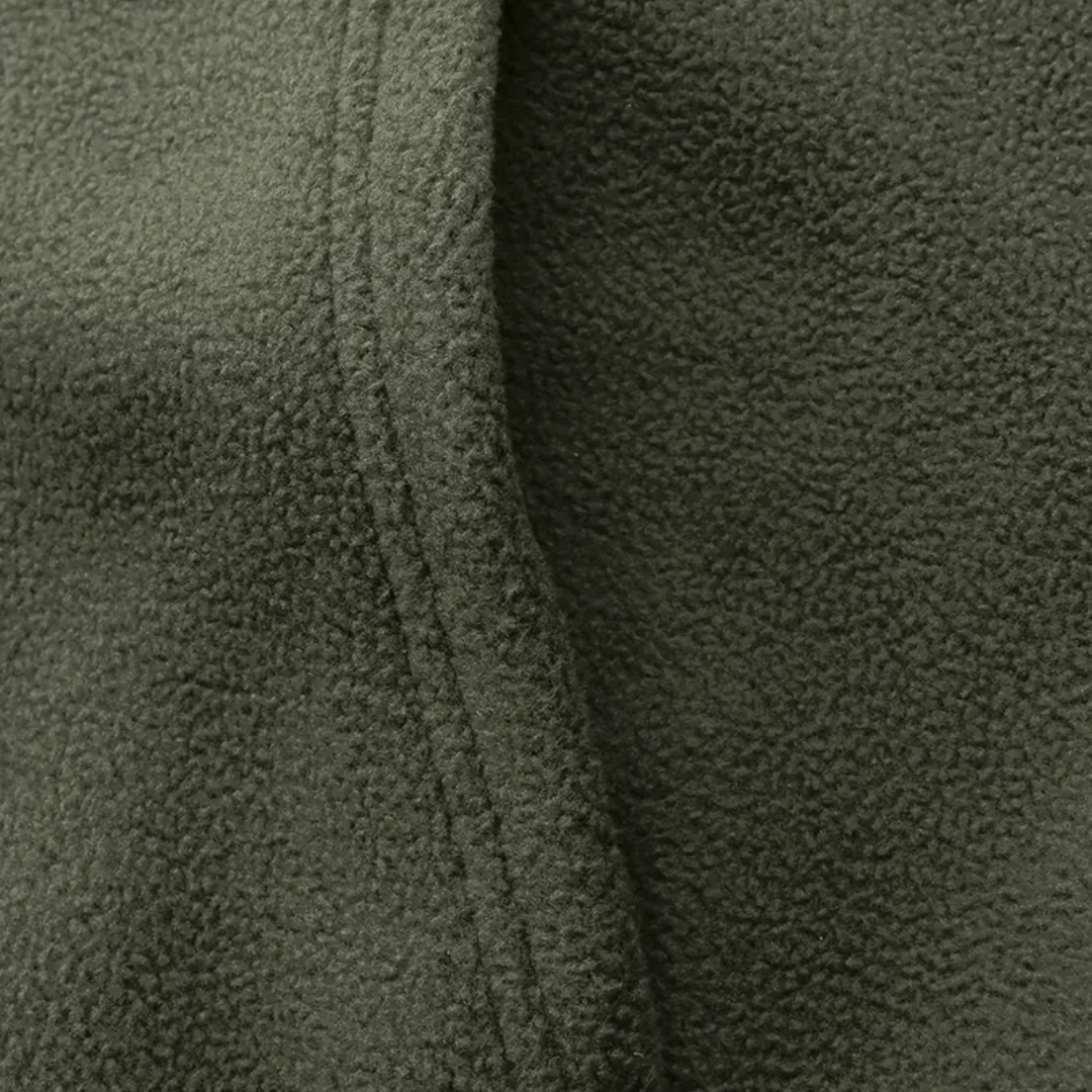 Férfi fleece dzseki kapucnival és cipzárral – Sören