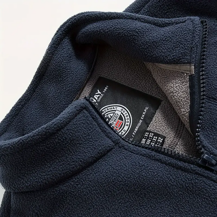 Férfi fleece kültéri mellény – Bélelt, álló gallérral – Kaspar