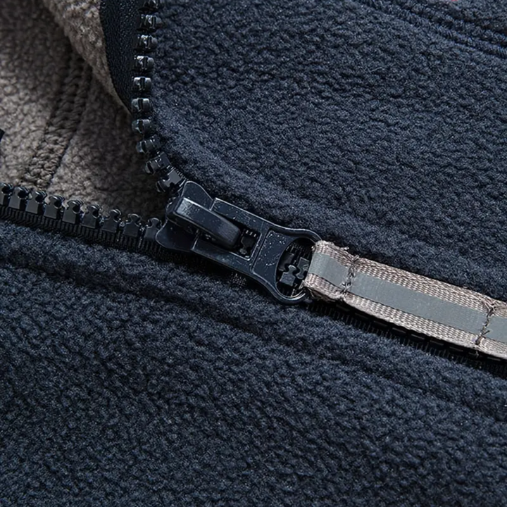 Férfi fleece kültéri mellény – Bélelt, álló gallérral – Kaspar