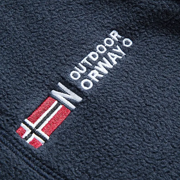 Férfi fleece kültéri mellény – Bélelt, álló gallérral – Kaspar