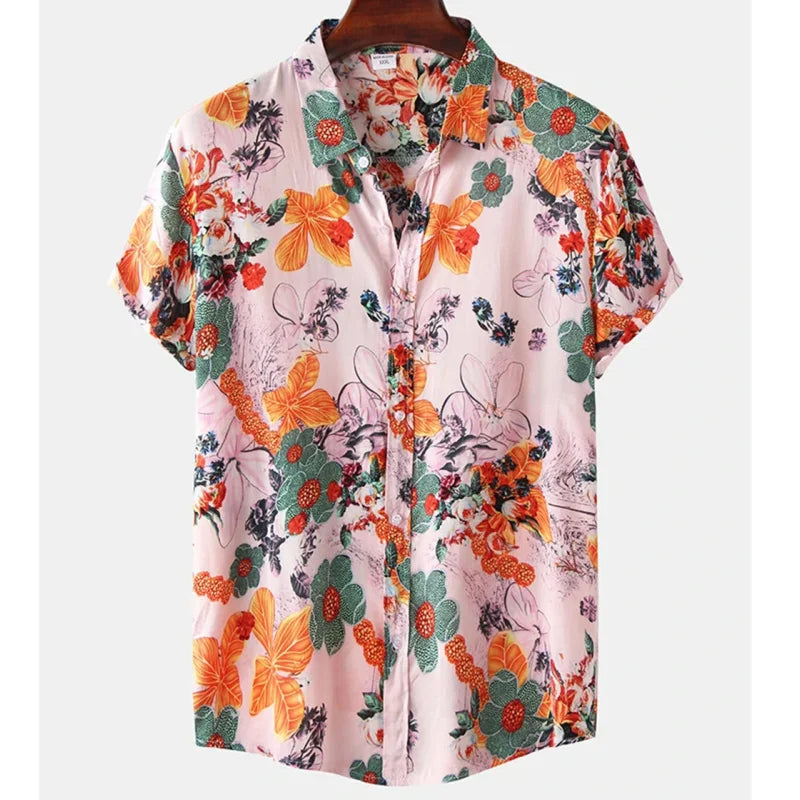 Könnyű és Stílusos Trópusi Ing Virágmintával Férfiaknak – Mateo