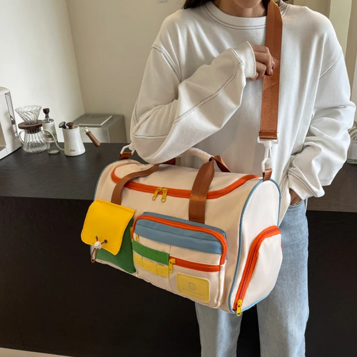 Könnyű Duffeltasak színes blokkokkal - FlexaBag