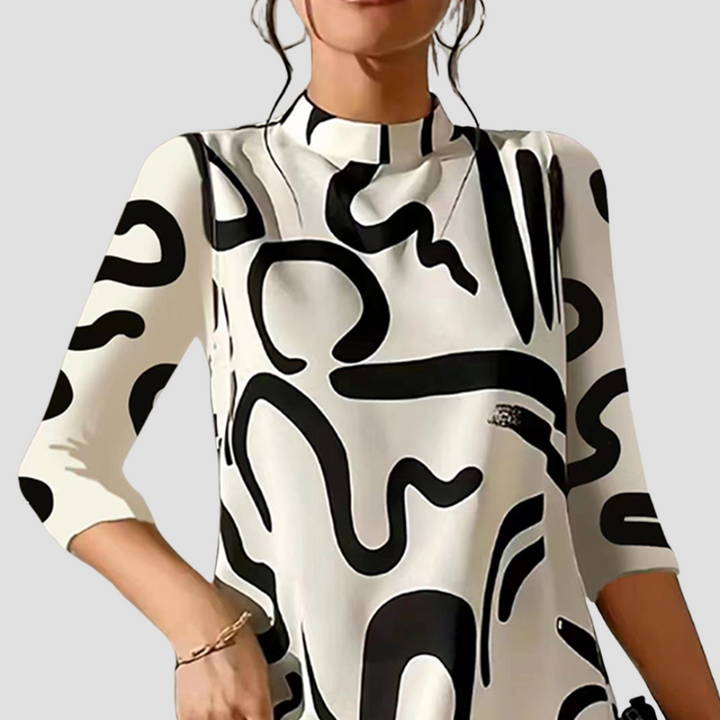 Miniruha hosszú ujjakkal és kerek nyakkivágással – Elanora