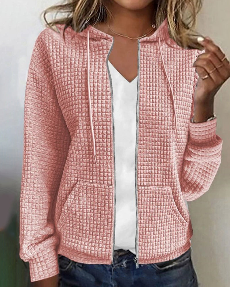 Casual Comfort Női kardigán zsebekkel és húzózsinórral - Sophie