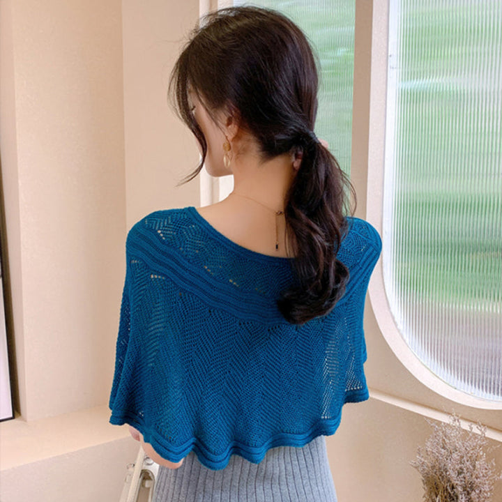 Női selyem sál kötött és UV védelemmel – Amira