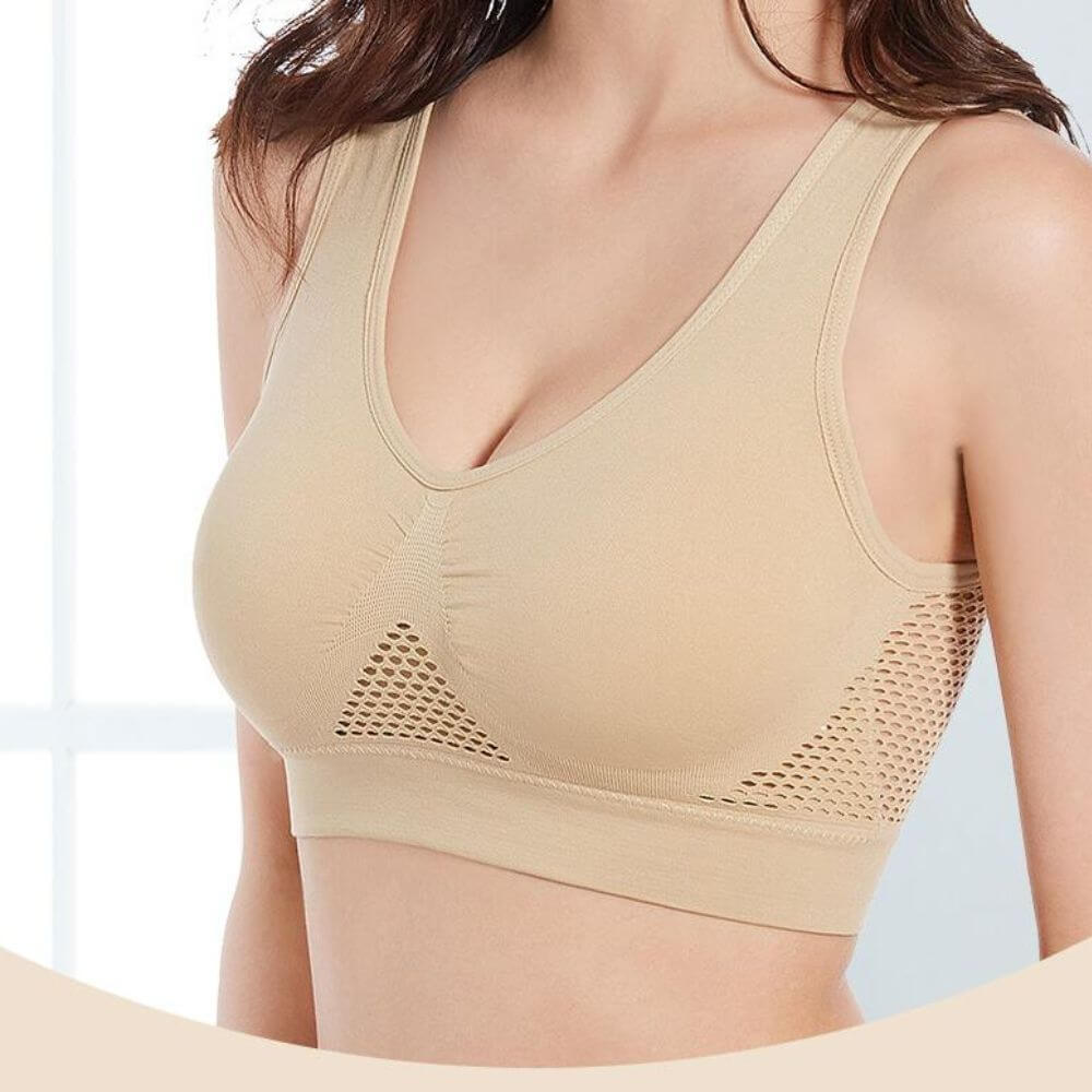 Légáteresztő hálós sportmelltartó – Sofia