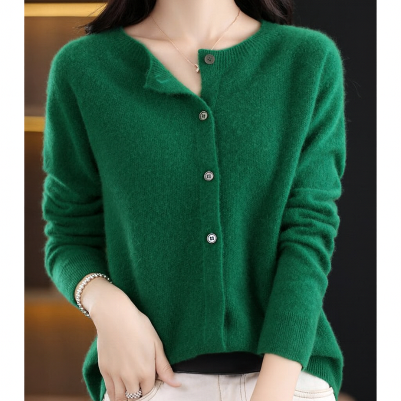 Női kerek nyakú kardigán – Amalia Őszi varázs