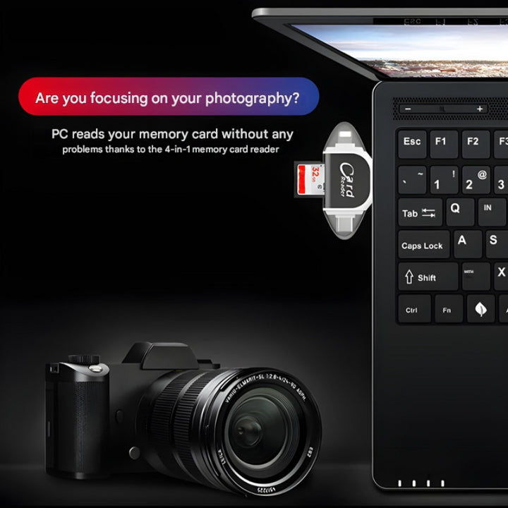 4 az 1-ben SD és TF Kártyaolvasó - FlexPort