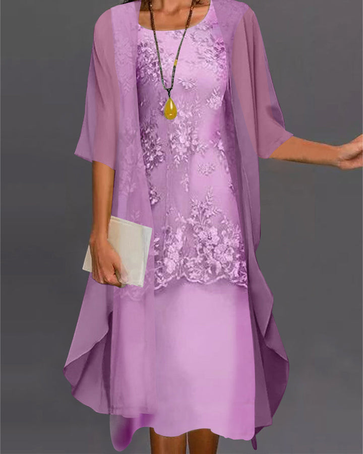 Elegáns Két részes Chiffon ruha – Viviana