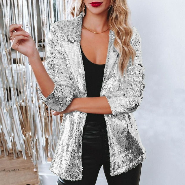 Trendi Pailletten Blézer - Olivia