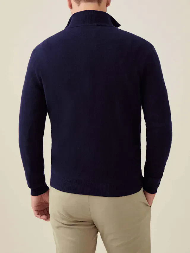 Kényelmes Férfi Zip-up Pulóver - Lucas