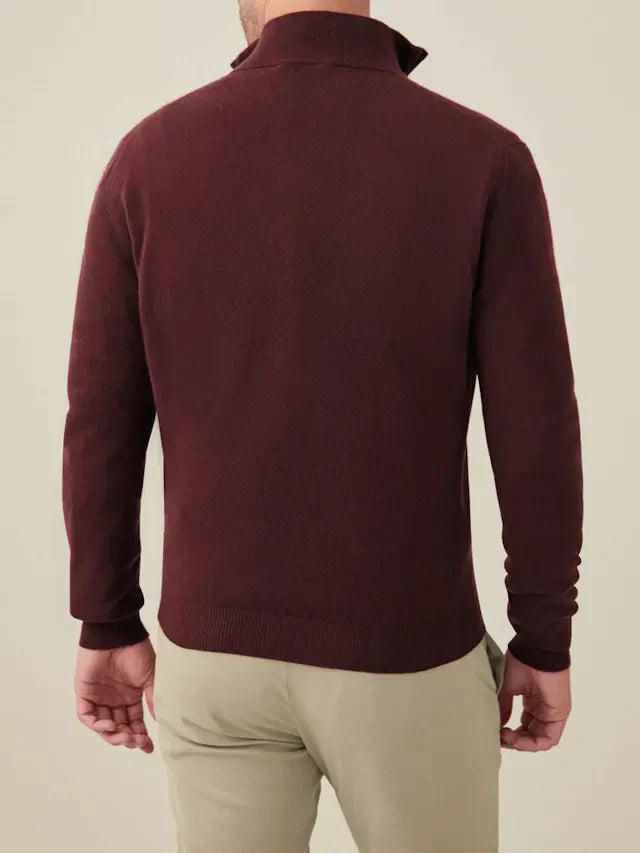 Kényelmes Férfi Zip-up Pulóver - Lucas