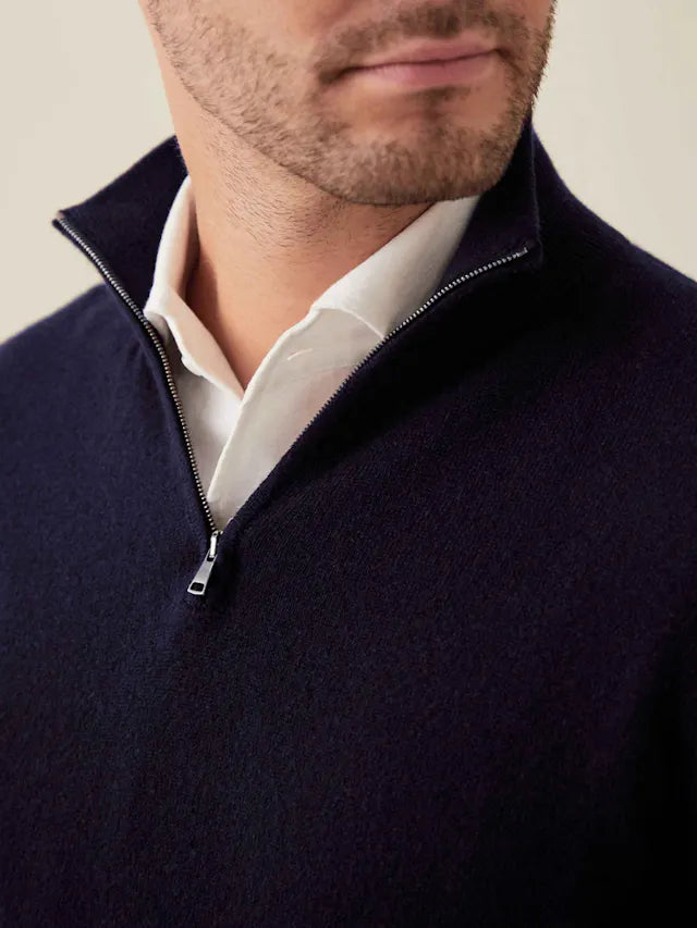 Kényelmes Férfi Zip-up Pulóver - Lucas