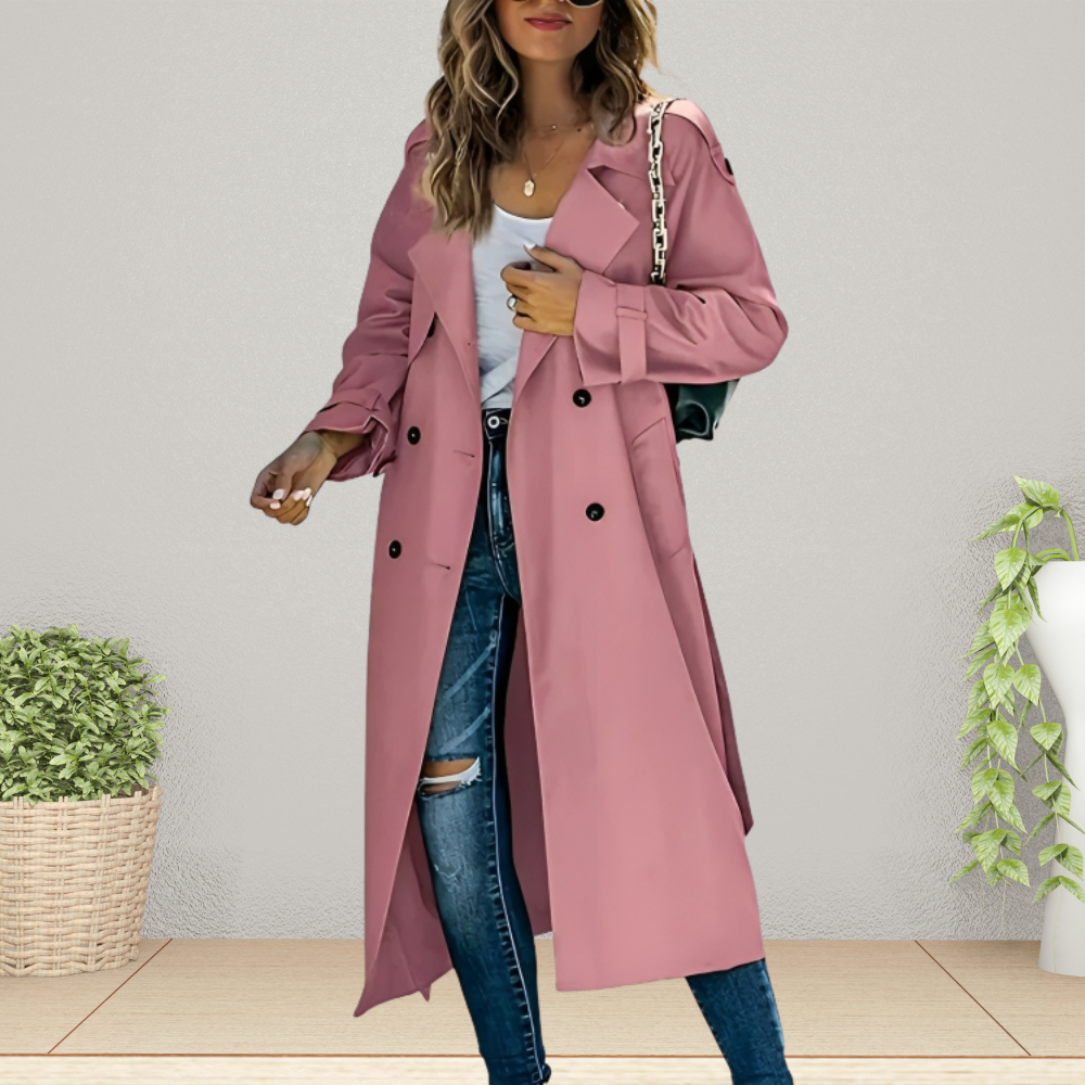 Elegáns női trench kabát az átmeneti időszakra – Isabelle