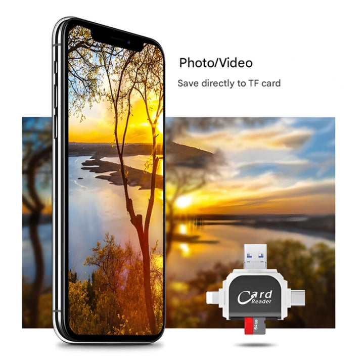 4 az 1-ben SD és TF Kártyaolvasó - FlexPort