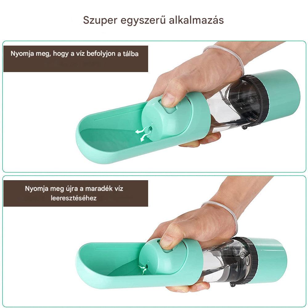 2 az 1-ben Tápláló- és Vízpalack Útközben - PawBuddy