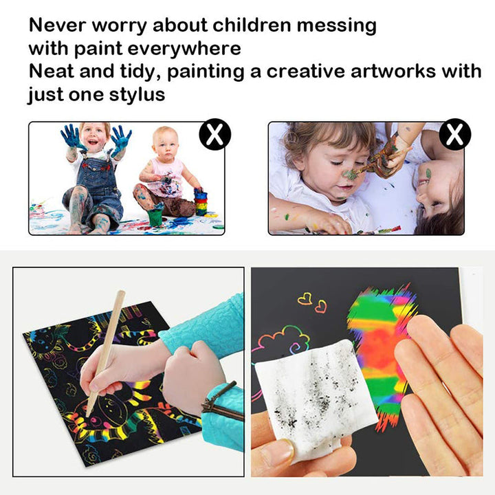 Varázslatos Szivárvány Színek Kifestő Kártyaszett - ColorBurst