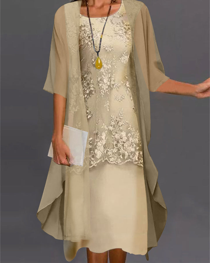 Elegáns Két részes Chiffon ruha – Viviana