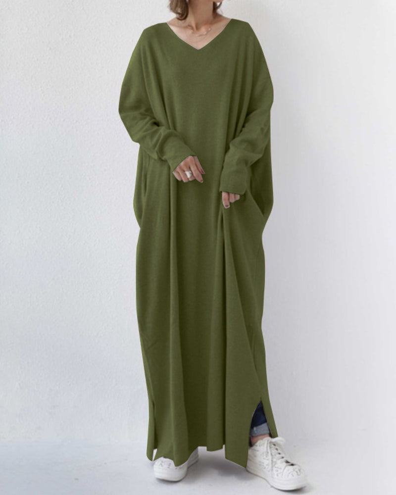 Nyári Maxi Ruha Pamut-Lenkeverék – Sorella