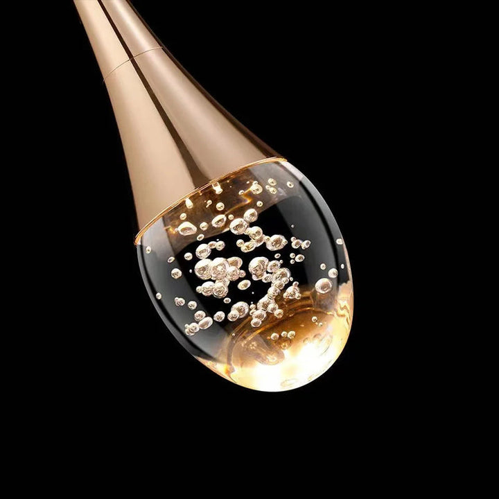 Üveges függőlámpa meleg fényű világítással - Vetra