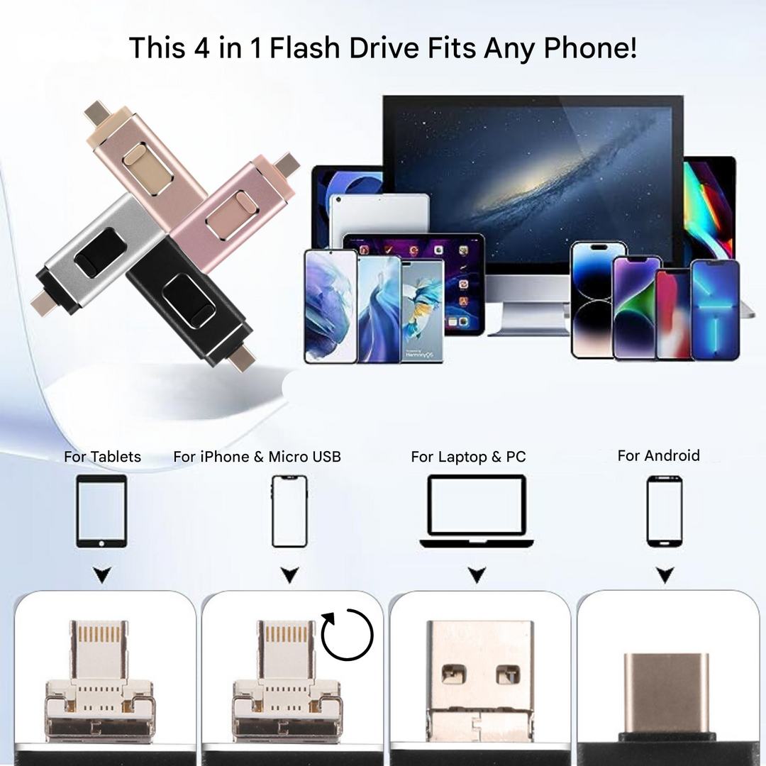 4 az 1-ben Flashdrive minden eszközhöz - DataFlex