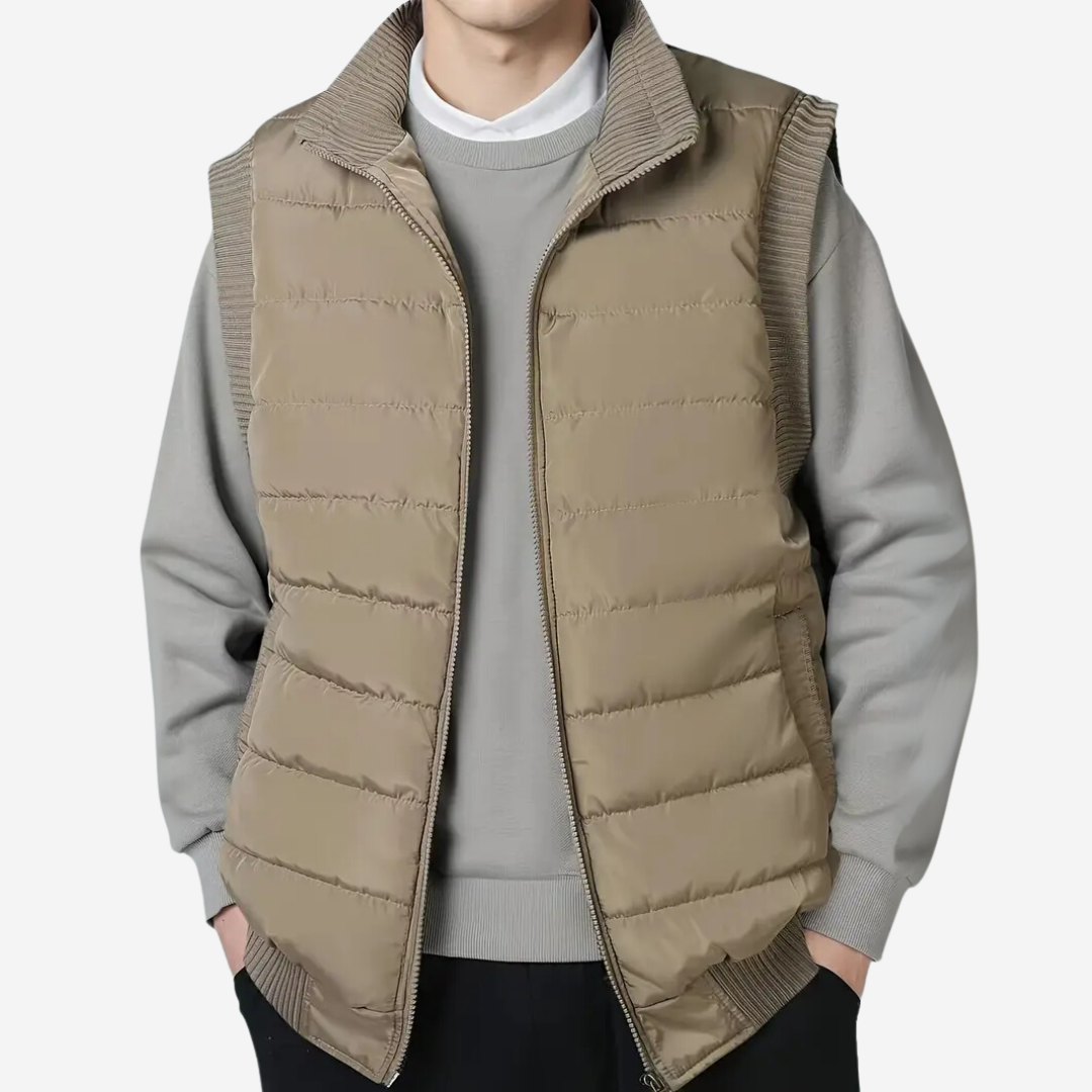 Férfi kültéri mellény, bélelt és vízlepergető – Arvid