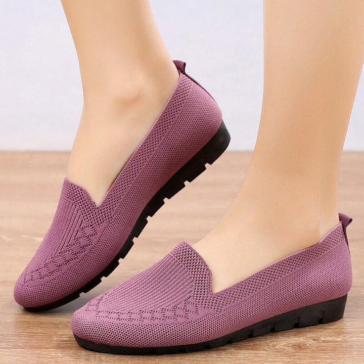 Kényelmes és légáteresztő női slip-on mindennapi cipők lábboltozat-támogatással – Leona