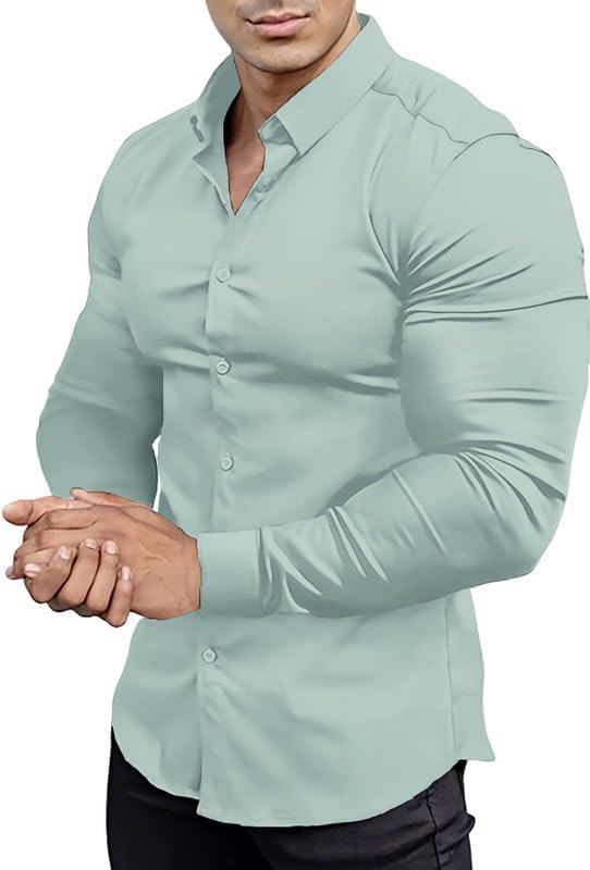 Gyűrődésmentes Slim Fit Ing Férfiaknak - David