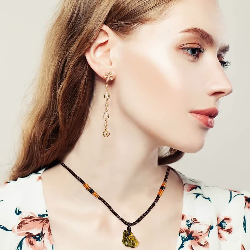 Purification Zöld Moldavit Nyaklánc - Alina